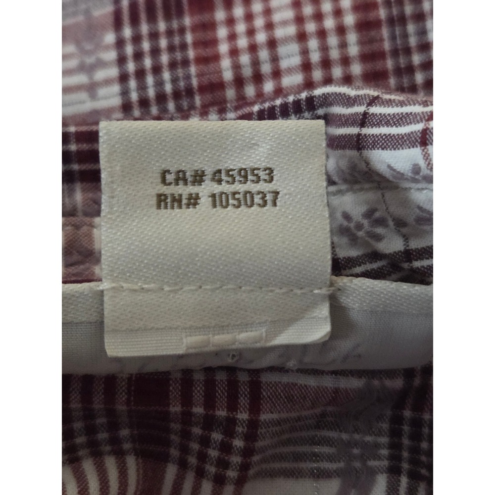 ARIAT Women's size Medium Snap up top Pearl snaps Plaid long sleeve Western - Picture 9 of 12